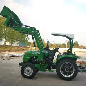 Tratores de agricultura, alta qualidade 40 hp 50 hp 55 hp 4 w d fazenda e trator carregador de extremidade frontal para a agricultura feita na china por huaxia