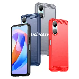 Lichicase New Fashion Anti-scratch Carbon Fiber Mobile Cover For Honor X5 Plus TPU Shockproof Case