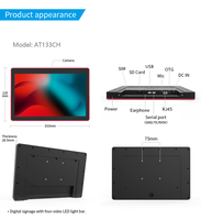 13 pulgadas Full HD Android Tablet PC con 4G LTE Nuevo 2GB RAM Rockchip Procesador Android 11 Sistema operativo Montaje en pared