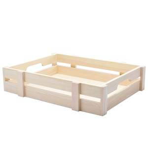 Scatola cesto regalo in legno naturale 35 cm x 27 cm x 7.5 cm - Product Image 1