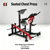 Presse pectorale assise à charge libre avec banc d'entraînement réglable et support pour plaques de poids pour salle de sport commerciale