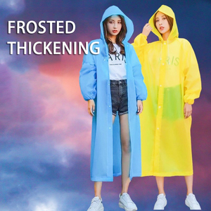 Impermeable con Capucha Reutilizable y Personalizable, Chaqueta de Lluvia Larga de EVA Engrosada con 16 Varillas, Poncho de Viaje Transpirable y Ligero - Product Image 6