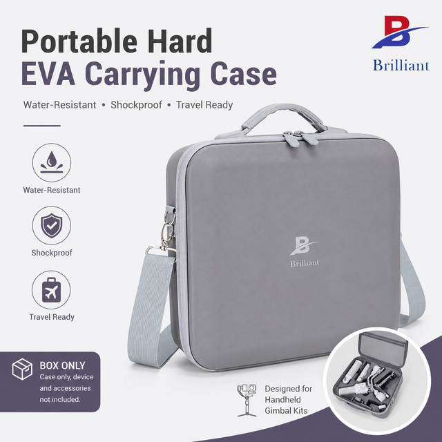 Custom Premium EVA Carrying Case for DJI RS4 Mini Gimbal with Removable Shoulder Strap Waterproof Travel Storage Bag OEM Logo