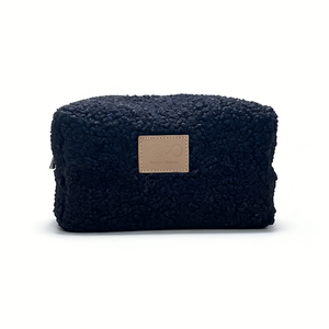 Pochette de maquillage <span class=keywords><strong>en</strong></span> polaire Teddy Qetesh, logo personnalisé, douce, moelleuse, portable, pour <span class=keywords><strong>voyage</strong></span> - Product Image 6