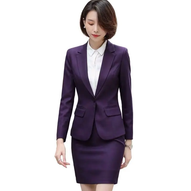 2020 Fashion Three Button Women Blazer Suit女性Tweed BlazerとPlaid Skirt Two個Blazer Suit Women