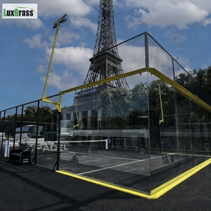 Logotipo personalizado al aire libre 10*20m Paddle Tennis Partido profesional 360 grados Vista panorámica Padre Court Indoor Padre Court - Product Image 1