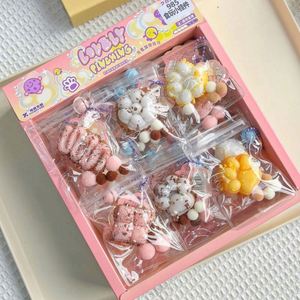 Nouveau style d'usine Mini jouets Taba Mochi Kawaii, sacs cadeaux pour fêtes sur le thème de la nourriture, cadeaux d'anniversaire unisexes, jouets anti-stress Squishies - Product Image 3