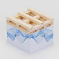 Bloc-notes autocollants personnalisés à lignes ondulées minimalistes avec couleur personnalisée pour une utilisation sur le bureau