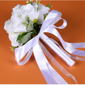 Ramo de Novia Artificial 2026, Ramo de Novia Blanco Hecho a Mano, Ramo para Ceremonia de Boda, Ramo para Propuesta de Matrimonio - Product Image 6