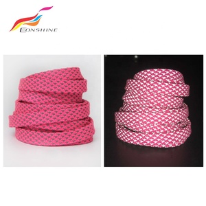 Cordons de chaussures en Polyester pour la course, accessoire de sport plat et réfléchissant, personnalisé, nouveau motif athlétique - Product Image 5
