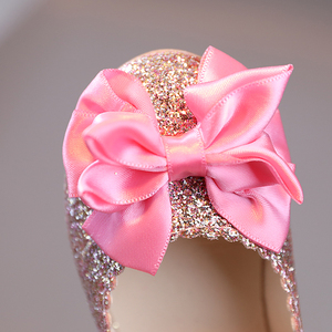 <span class=keywords><strong>Scarpe</strong></span> nuove ragazze Baby Dance Party <span class=keywords><strong>scarpe</strong></span> per bambini Glitter oro Bling principessa <span class=keywords><strong>scarpe</strong></span> 3-12 anni pelle brillante fiocco sandali piatti - Product Image 6