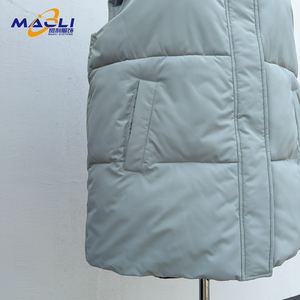 Chaleco Acolchado para Mujer, Sin Mangas, con Cierre, Cuello Alto, Chaqueta de Invierno Informal con Bolsillos, Chaquetas para el Trabajo - Product Image 3