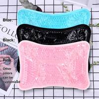Compresse réutilisable chaude/froide pour la rééducation, avec billes de gel et tissu pelucheux, pour spa