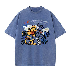 Hochwertiges Oversized T-Shirt aus 100% Baumwolle, Schwerer Streetwear-Stoff, Gewaschen, Individuell mit DTG-Druck für Herren, Unisex - Product Image 1