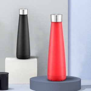 17 Onza 500ml Botella de bebida de metal de acero inoxidable Tornillo Tapa abatible Tapa Asa de transporte Clip de mosquetón con resorte - Product Image 5