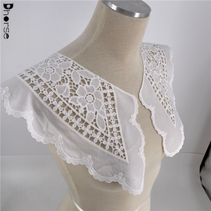 2021 nuovo occhiello di grandi dimensioni signore abito collo disegni cotone colletto in coppia - Product Image 2