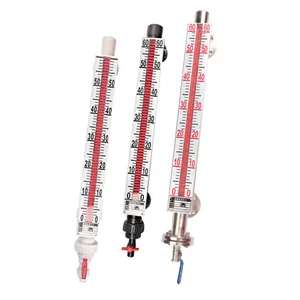 Magnetic Flap Level Gauge 4-20mA Glass Fuel Oil Water Tank Level Meter Gauge Liquid Level Flow Meter