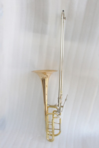 <span class=keywords><strong>Trombone</strong></span> basse en <span class=keywords><strong>cuivre</strong></span> doré, corps en laiton laqué transparent, tonalité Bb / F / Gb / D, <span class=keywords><strong>trombone</strong></span> basse à vendre OME - Product Image 2