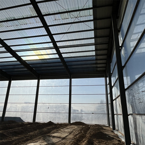 Hangar préfabriqué en structure métallique, garage, entrepôt en acier, atelier, design moderne, poutre en acier solide en forme <span class=keywords><strong>de</strong></span> H, solution tout-en-un - Product Image 3