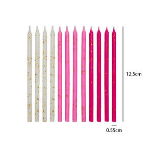 Venta al por mayor pastel <span class=keywords><strong>de</strong></span> cumpleaños embalaje para hornear lápiz <span class=keywords><strong>de</strong></span> hilo dorado largo y vela <span class=keywords><strong>de</strong></span> fiesta con purpurina para Navidad y cumpleaños - Product Image 6