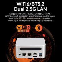 Mini PC XCY AMD R7 8845HS, Doble RJ45 LAN, Wifi6, BT5.2, Pantalla 4K, Oficina, Juegos, Minipc Gamer, Computadora con Win10