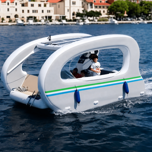 Villa Flotante Eléctrica Inflable <span class=keywords><strong>de</strong></span> Lujo, Diseño 2026, Yate Flotante Reforzado con Accesorios Completos - Product Image 1