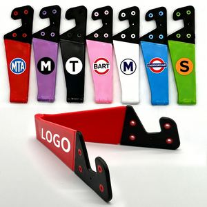Promotion Gifts Custom LOGO Cellphone <b>Stand</b> Universal Lazy Mobile V Shape Plastic Mobile Phone Holder - Product Image 4