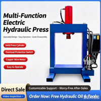 Presse hydraulique à portique compacte pour forgeage et moulage, 30-60 tonnes, avec composants essentiels : moteur, engrenage et roulement