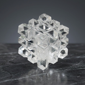 Compre el Cubo de Poder de 54 Pirámides de Ágata Lemuriana |   Estrella Merkaba, Arte Feng Shui Coleccionable en Línea - Product Image 3