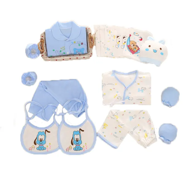 Herbst Geschenk box Achtzehn Stück 0-3 Monate Unisex Baumwolle Pyjamas Set Neugeborene Baby Kleidung Set Kleinkind Kleidung