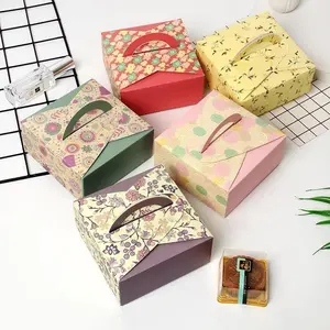 Cajas de repostería para repostería, embalaje de papel de embalaje, Impresión de logotipo de tamaño personalizado, diseño libre