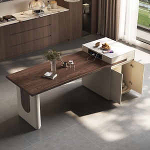 Hongxiang Extendable Solid Wood Dining Table Rectangle Box-frame Structure For Dining Room - Product Image 4