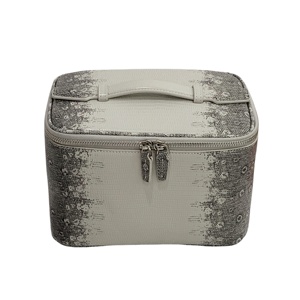 Trousse de Maquillage en PU Effet Peau de Lézard, Imperméable, Sac de Voyage, Trousse de Toilette Haut de Gamme Personnalisée pour Femme - Product Image 2