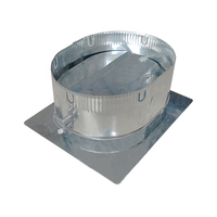 Régulateur de débit d'air rond avec plaque en acier galvanisé pour ventilation, design moderne, installation facile