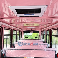 Mini-bus touristique électrique de luxe rose, modèle Clown Fish, 17 passagers, entièrement fermé, neuf, fabriqué en Chine