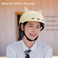 Casques de moto avec éclairage LED Bluetooth pour la sécurité nocturne, les trajets quotidiens, les livreurs, les hommes et les femmes