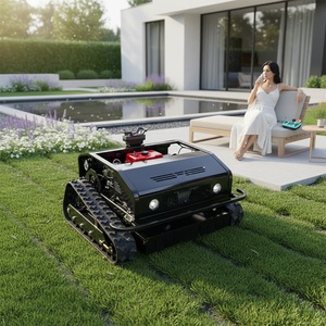 <span class=keywords><strong>Robot</strong></span> tondeuse intelligent à commande à distance, certifié CE, nouvelle conception, largeur de coupe 800 mm, conception sur chenilles, autopropulsé - Product Image 3