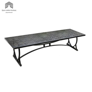 Ensemble de table et chaises en aluminium moulé pour l'extérieur, meubles modernes et durables, pour villa, jardin, balcon, salon, imperméable, protection solaire, 4 places - Product Image 5