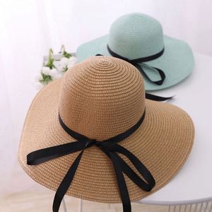 Sombrero de Paja Panamá para Niños, Estilo Casual de Verano, para Pesca al Aire Libre, con Ala Ancha y Lazo, para Vacaciones en la Playa - Product Image 3