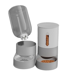Comedero automático para mascotas de gran capacidad, dispensador de agua y comida para gatos, tazón de plástico con sistema de alimentación por gravedad - Product Image 5