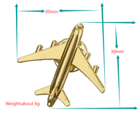 Broche d'avion 3D dorée pour homme, thème Malte, en émail dur, en métal, thème pyramide, marque SY
