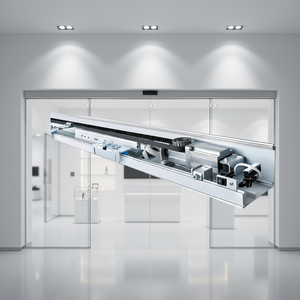 Sistema Profesional de Apertura Automática de Puertas Correderas para Hoteles con <span class=keywords><strong>Motor</strong></span> Eléctrico para Puertas Correderas, Precios de Fábrica - Product Image 1