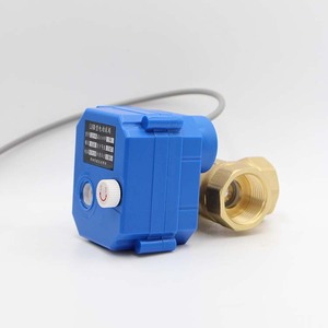 Mini-vanne à bille en laiton électrique DN20 5V 24V 220V à commande manuelle, vanne de vidange en cuivre à passage total pour le contrôle de l'eau - Product Image 1