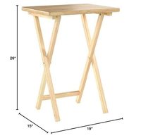 Table pliante de dîner TV classique avec étagère de rangement table pliante peu encombrante