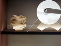 Éclairage moderne pour armoire, lumières orientées vers le haut pour étagères de présentation, éclairage de meubles de garde-robe YB1002-23-1