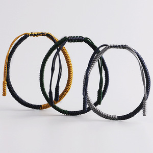 Perhiasan Buddha Jimat Keberuntungan Bagus Gelang <span class=keywords><strong>Tibet</strong></span> & Gelang untuk Wanita dan Pria Buatan Tangan Tali Simpul Gelang - Product Image 2