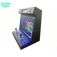 Machine d'arcade 22 pouces pour 2 joueurs, pliable 3D, double joystick, style King of Fighters, nostalgique, pour usage domestique et commercial, logo personnalisé OEM, vente en gros