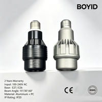 Projecteur LED Zoomable en Aluminium Boyid AC 85-265V E27 Par20 9W 12W Trois Angles de Faisceau 15 40 60 Degrés pour Hôtels