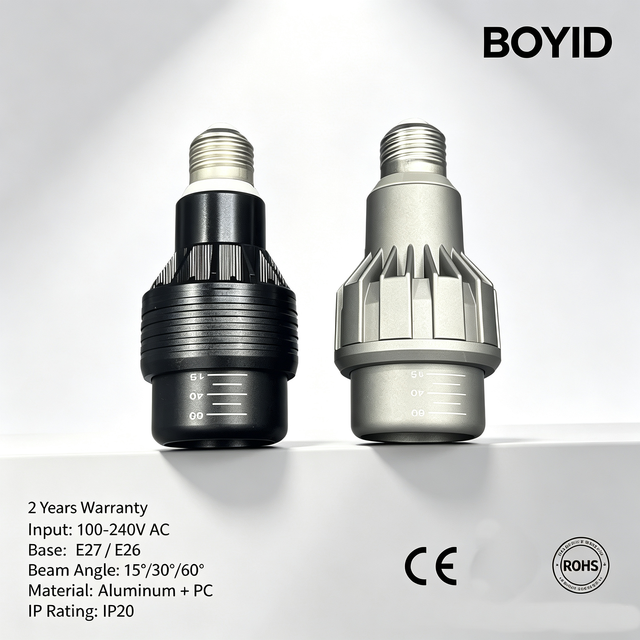 Boyid Zoomable Aluminum LED Spot Light AC 85-265V E27 Par20 9W 12W Three Beam Angle 15 40 60 Degree for Hotels