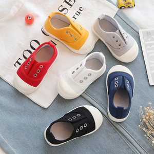 Casual Blank White Canvas Sneakers Boys Girls Children Canvas <b>Shoes</b> Breathable <b>Soft</b> Bottom Kids Canvas <b>Shoes</b> - Product Image 3